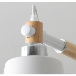 Lampadario moderno contemporaneo in legno 8 luci 78 x 46 cm