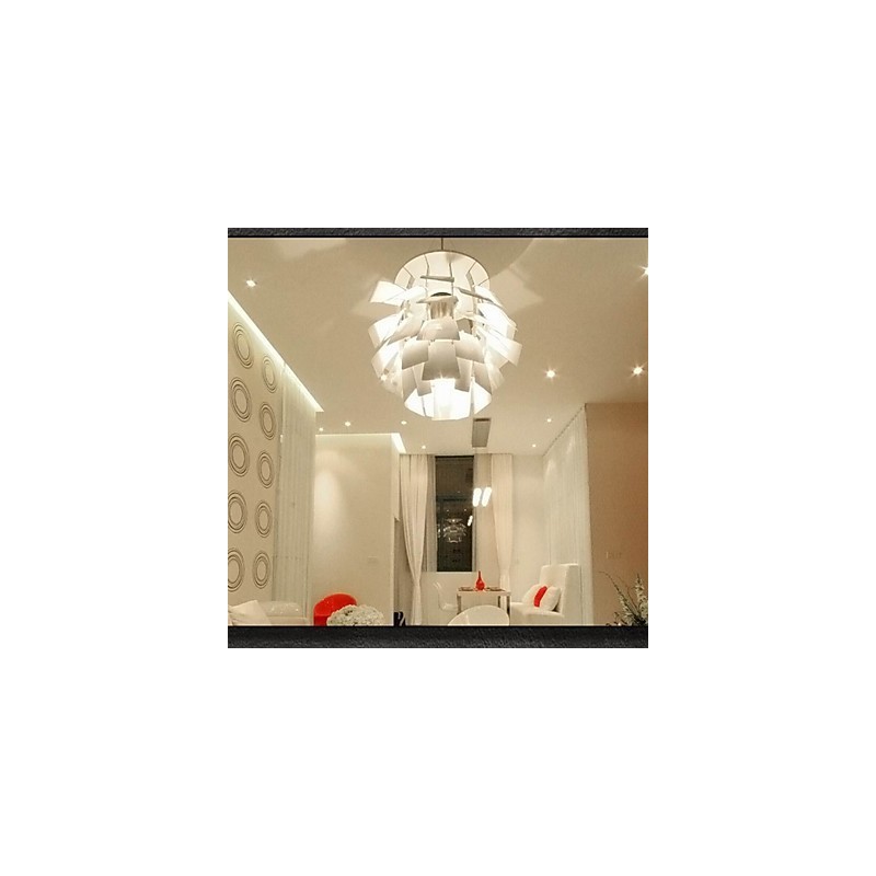 Lampadario contemporaneo moderno cromo in metallo argentato