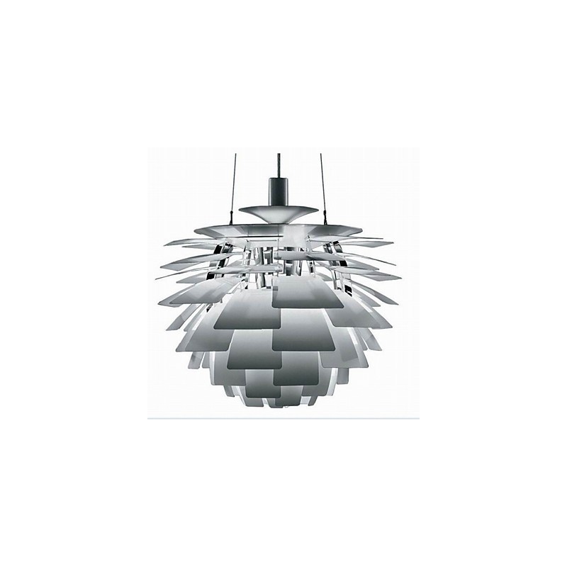 Lampadario contemporaneo moderno cromo in metallo argentato