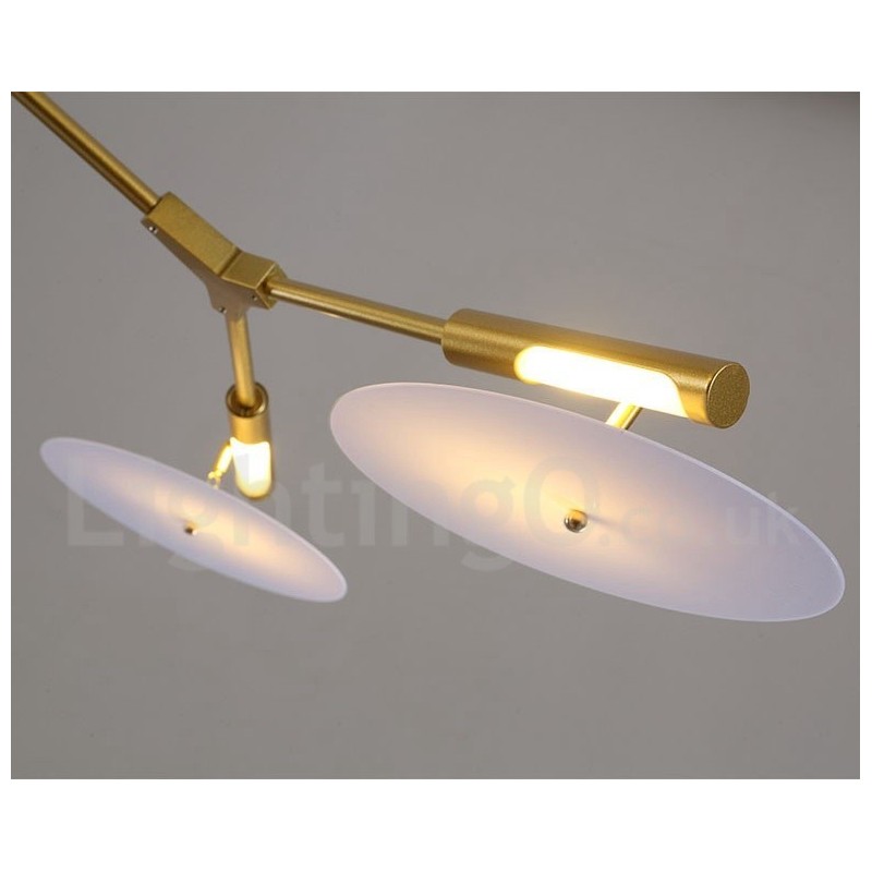 Lampadario lineare moderno contemporaneo a 5 luci 122 x 25 cm
