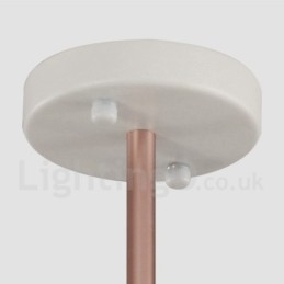Lampadario contemporaneo moderno a 3 luci in metallo, 122 cm