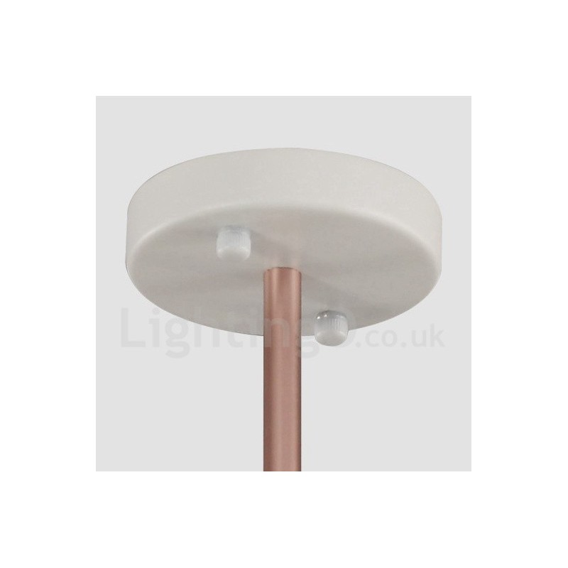 Lampadario contemporaneo moderno a 3 luci in metallo, 122 cm