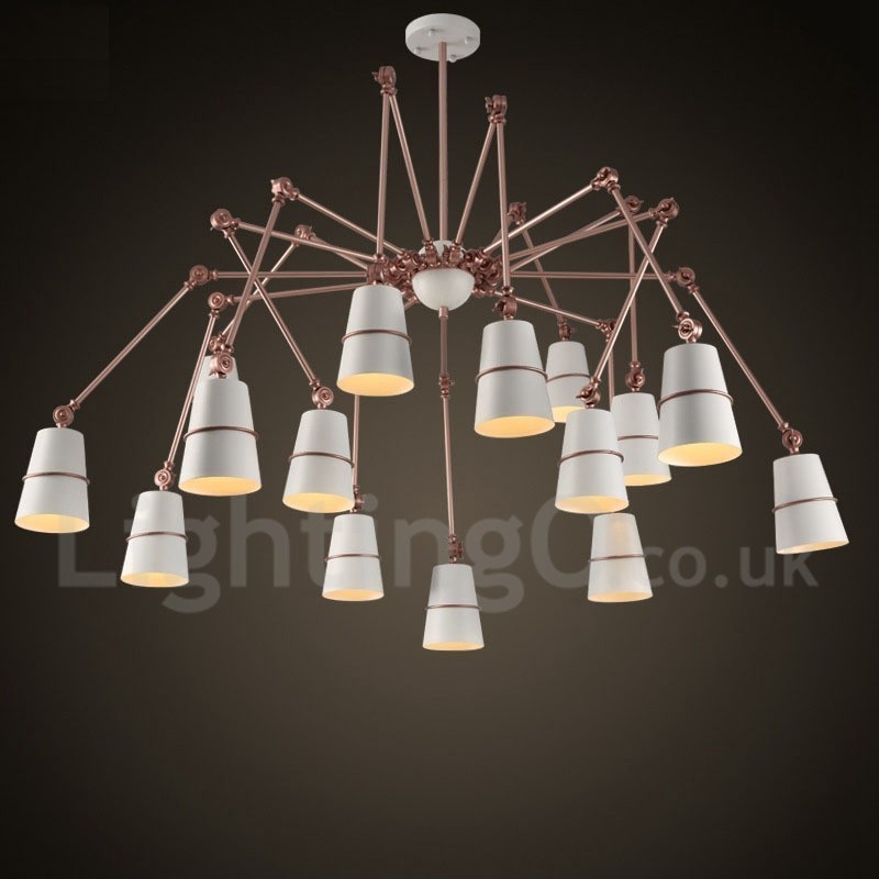 Lampadario contemporaneo a 15 luci in metallo
