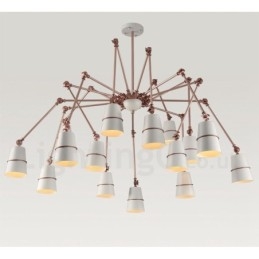 Lampadario contemporaneo a 15 luci in metallo