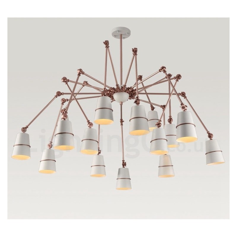 Lampadario contemporaneo a 15 luci in metallo