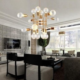 Lampadario moderno contemporaneo a 4 livelli con 16 luci