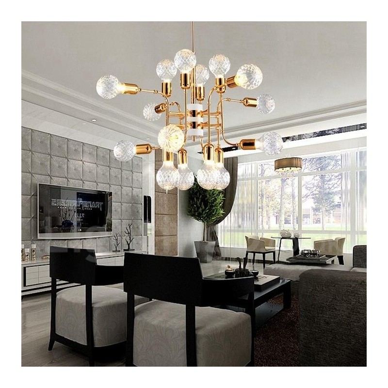 Lampadario moderno contemporaneo a 4 livelli con 16 luci