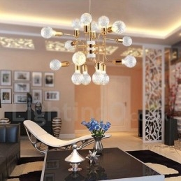 Lampadario moderno contemporaneo a 4 livelli con 16 luci