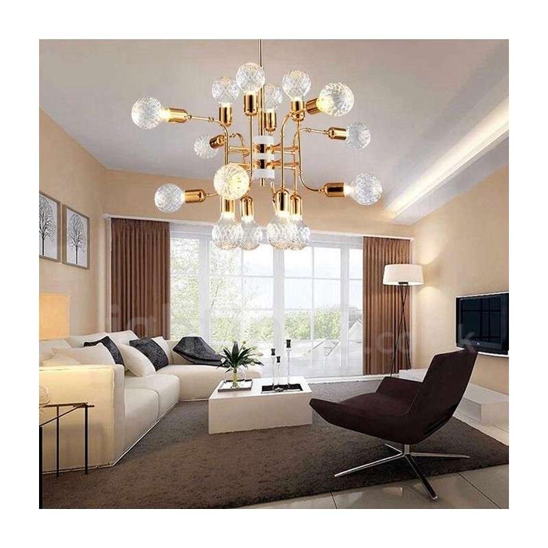 Lampadario moderno contemporaneo a 4 livelli con 16 luci