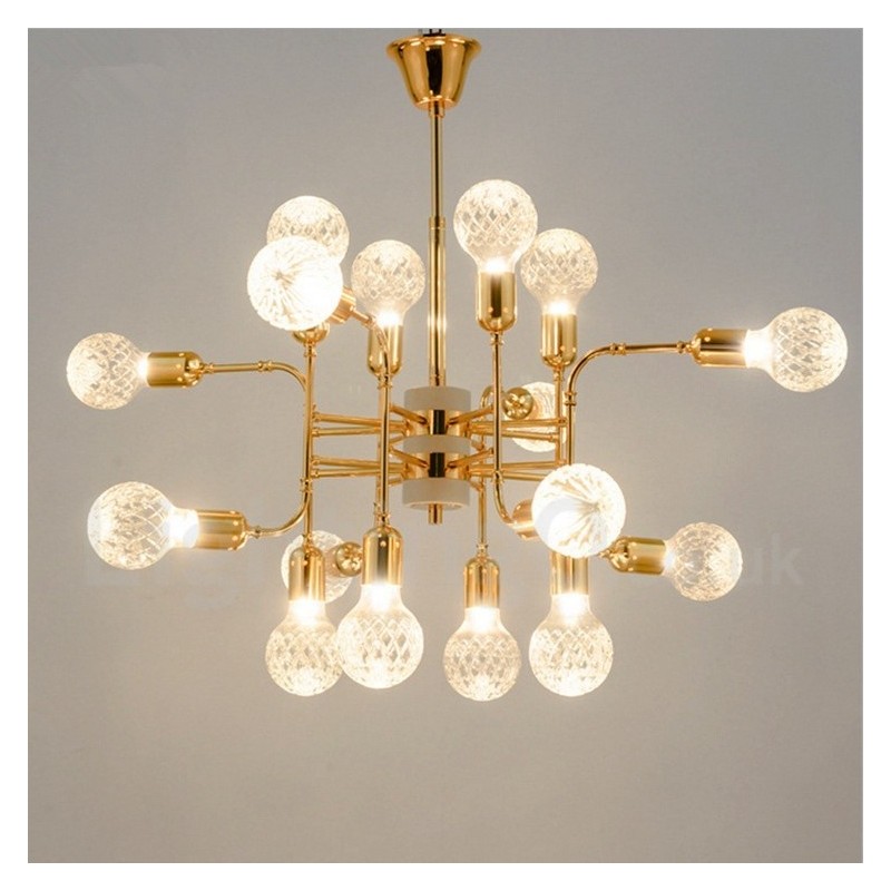 Lampadario moderno contemporaneo a 4 livelli con 16 luci