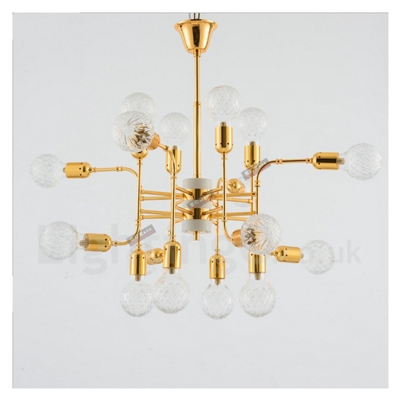 Lampadario moderno contemporaneo a 4 livelli con 16 luci