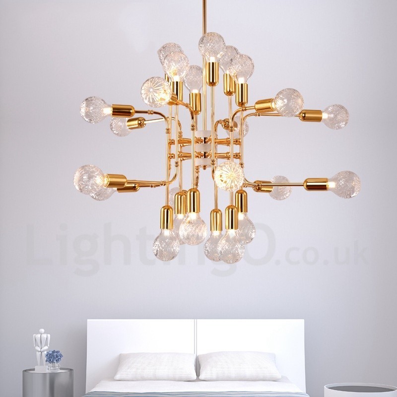 Lampadario moderno contemporaneo a 4 livelli con 16 luci