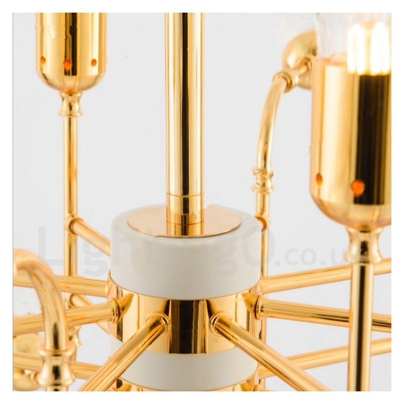 Lampadario moderno contemporaneo a 4 livelli con 16 luci