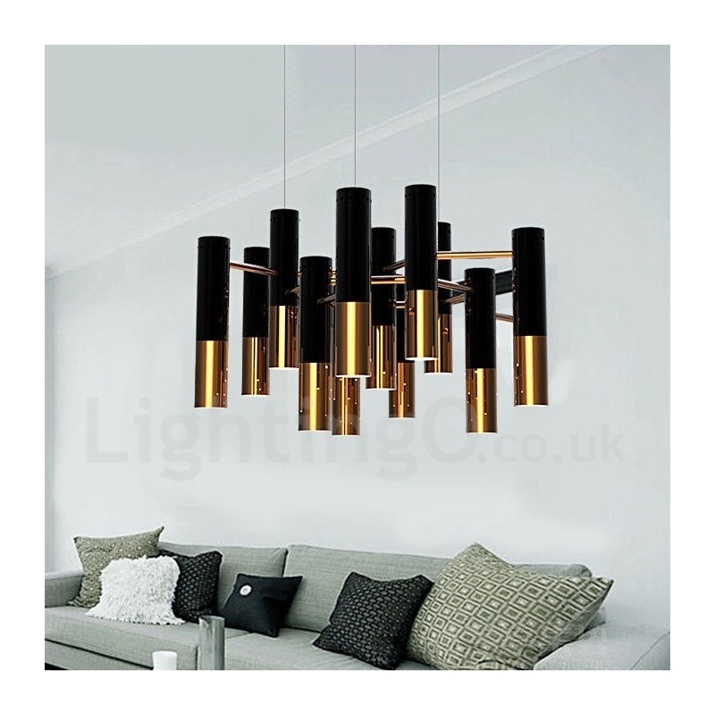 Lampadario moderno contemporaneo a 13 luci, 40 x 65 cm