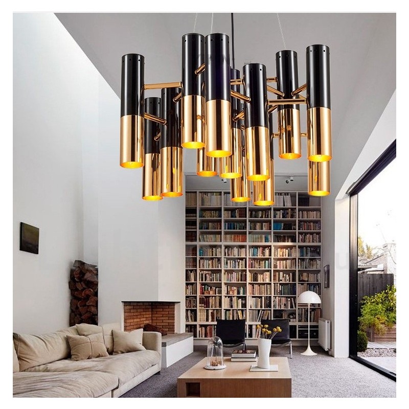 Lampadario moderno contemporaneo a 13 luci, 40 x 65 cm