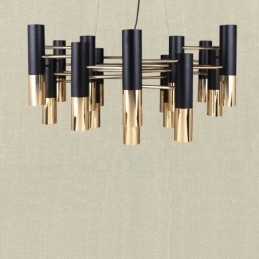 Lampadario moderno contemporaneo a 19 luci, 1 livello, 40 x 85 cm