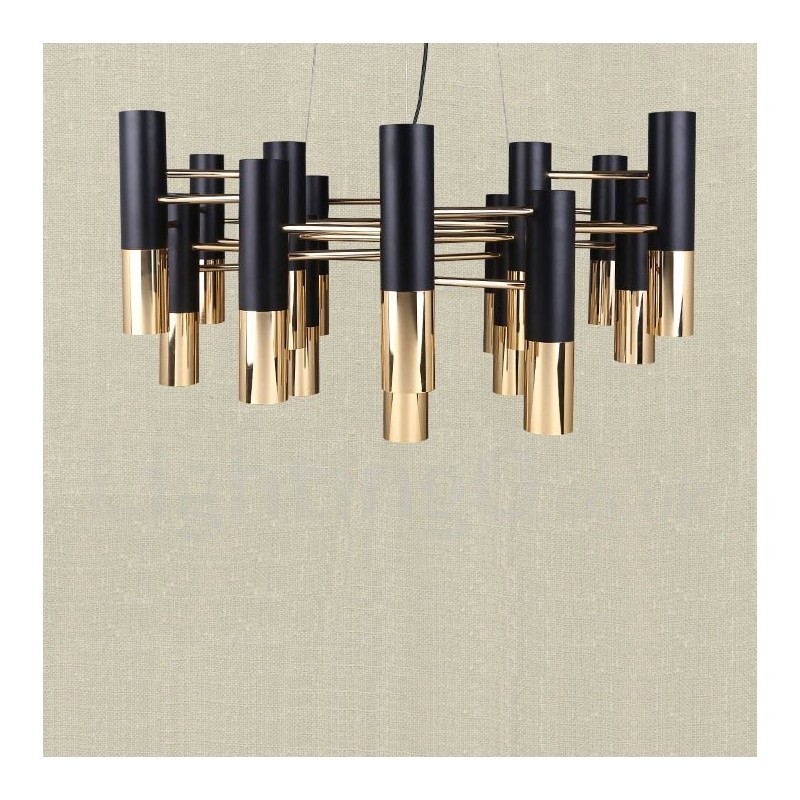 Lampadario moderno contemporaneo a 19 luci, 1 livello, 40 x 85 cm