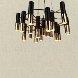 Lampadario moderno contemporaneo a 19 luci, 1 livello, 40 x 85 cm