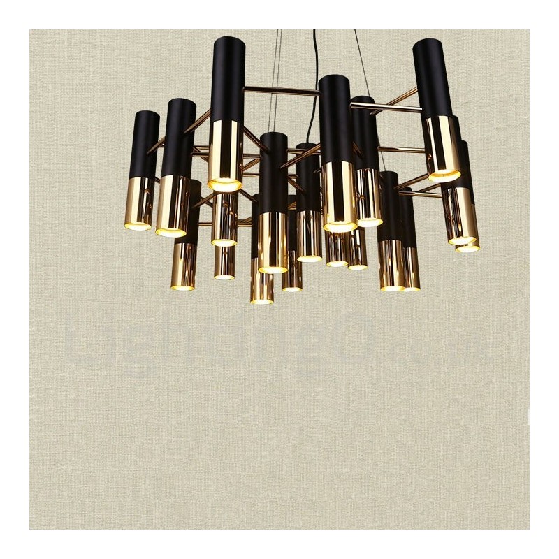 Lampadario moderno contemporaneo a 19 luci, 1 livello, 40 x 85 cm