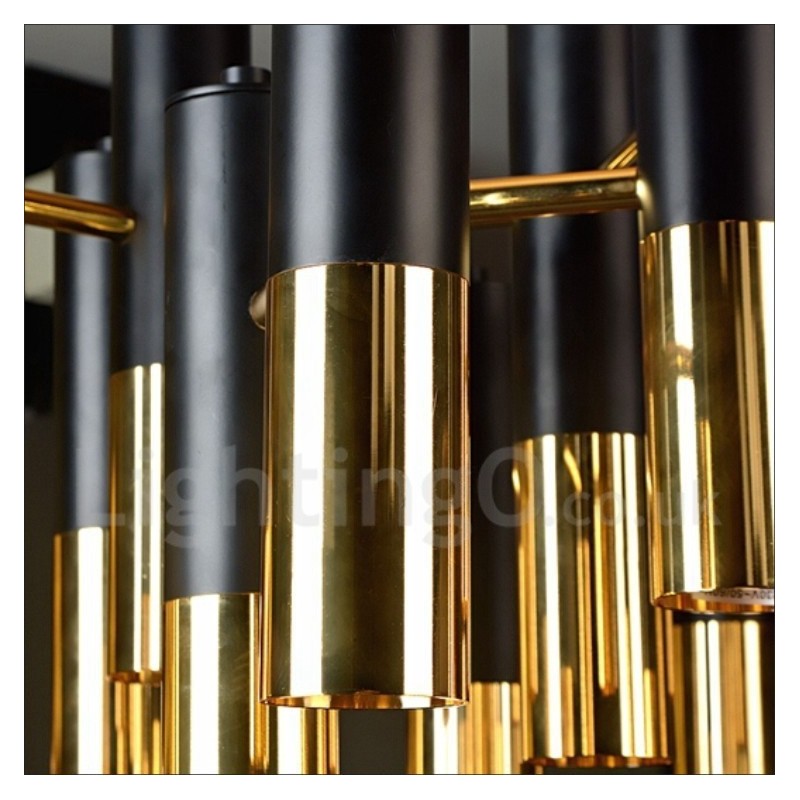 Lampadario moderno contemporaneo a 19 luci, 1 livello, 40 x 85 cm