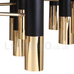 Lampadario moderno contemporaneo a 22 luci LED, 1 livello, 150 x 46 x 40 cm