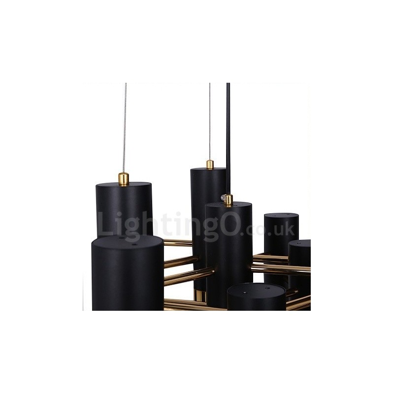 Lampadario moderno contemporaneo a 22 luci LED, 1 livello, 150 x 46 x 40 cm