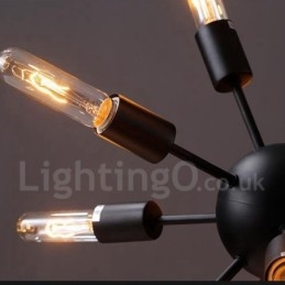 Lampadario Sputnik vintage retrò a 12 luci 75x75 cm