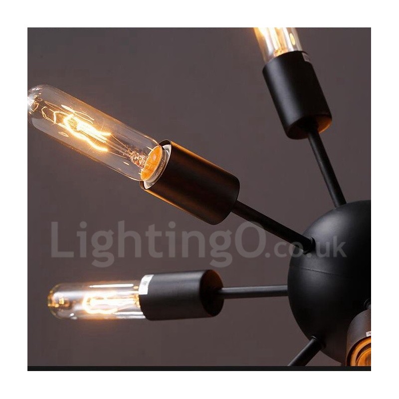 Lampadario Sputnik vintage retrò a 12 luci 75x75 cm