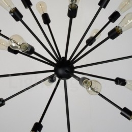 Lampadario Sputnik vintage retrò a 16 luci