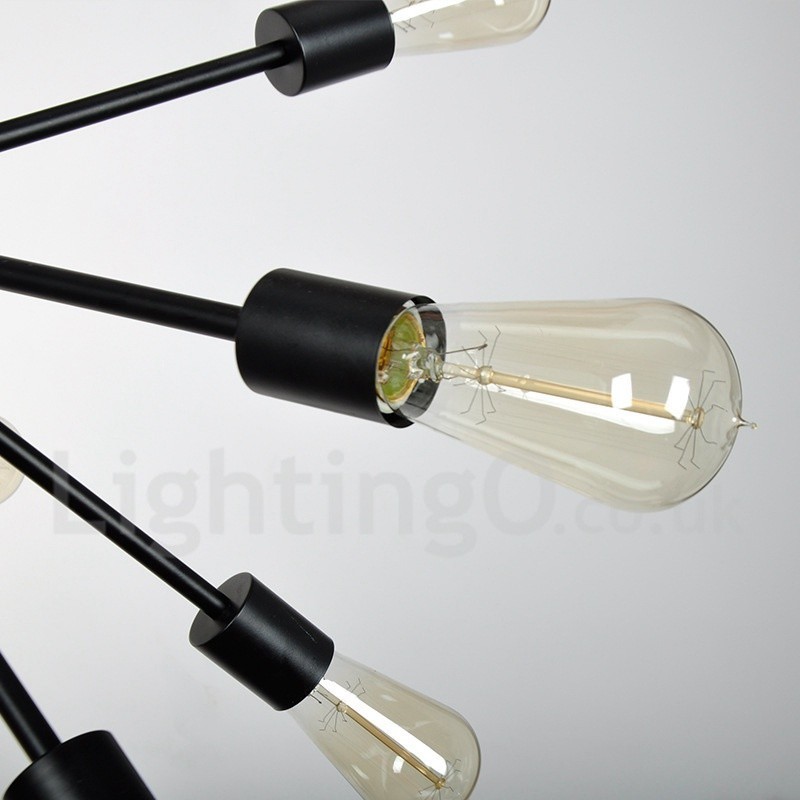 Lampadario Sputnik vintage retrò a 16 luci