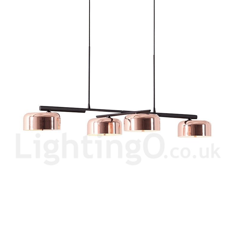 Lampadario moderno contemporaneo a 4 luci a un livello