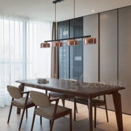 Lampadario moderno contemporaneo a 4 luci a un livello