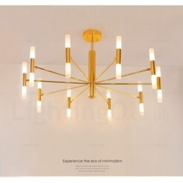 Lampadario contemporaneo LED in metallo 100 x 53 cm