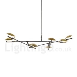 Lampadario moderno contemporaneo a 8 luci in metallo