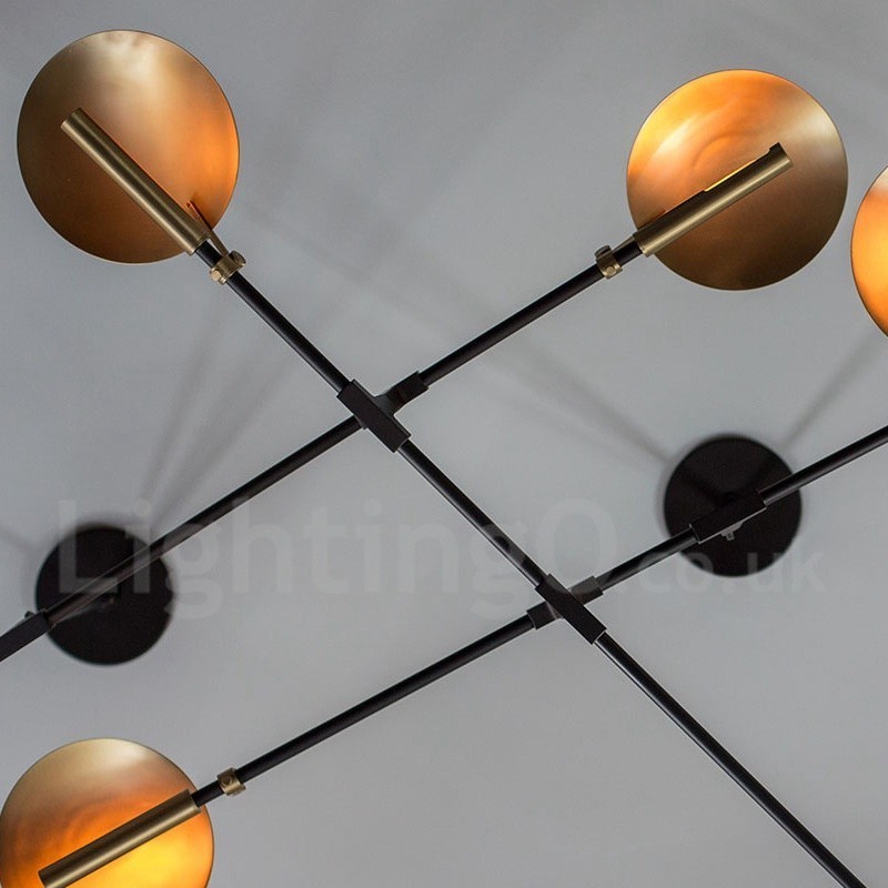 Lampadario moderno contemporaneo a 8 luci in metallo