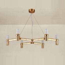 Lampadario moderno contemporaneo a 6 luci a un livello