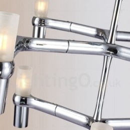 Lampadario contemporaneo a 12 luci a 3 livelli 75x55 cm