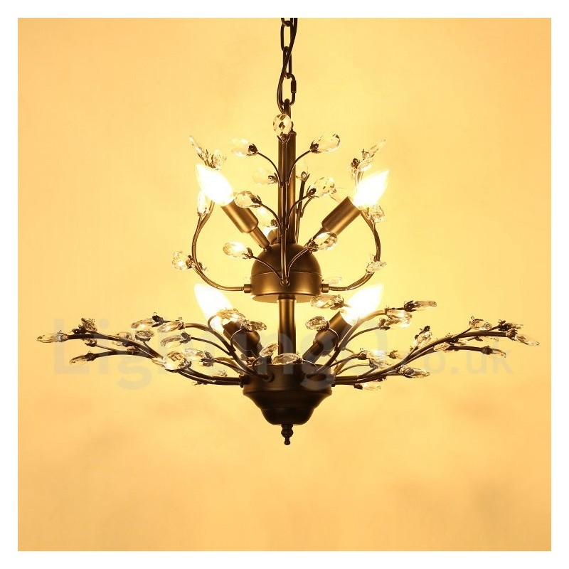 Lampadario moderno contemporaneo a 7 luci 60 x 45 cm