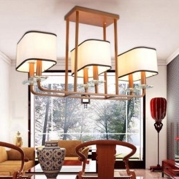 Lampadario contemporaneo a 6 luci a un livello 80x50 cm