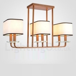 Lampadario contemporaneo a 6 luci a un livello 80x50 cm