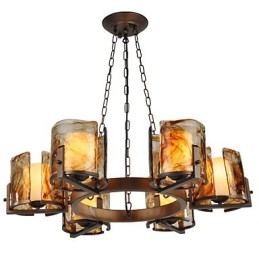 Lampadario rustico classico tradizionale stile lodge