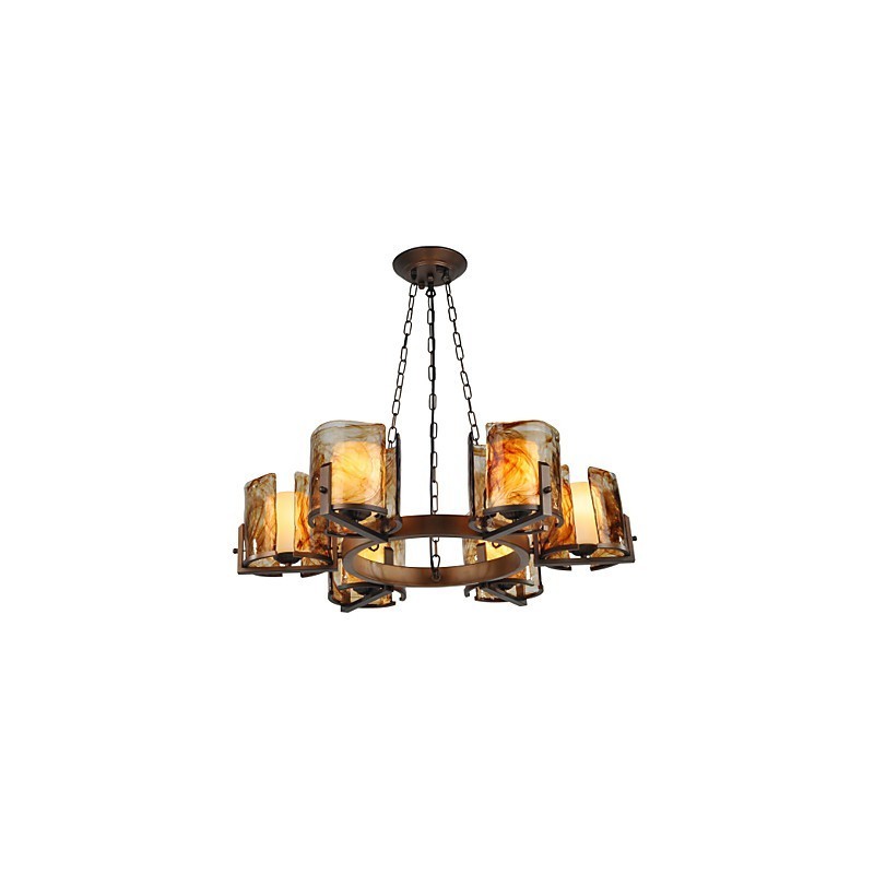 Lampadario rustico classico tradizionale stile lodge