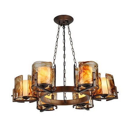Lampadario rustico classico tradizionale stile lodge