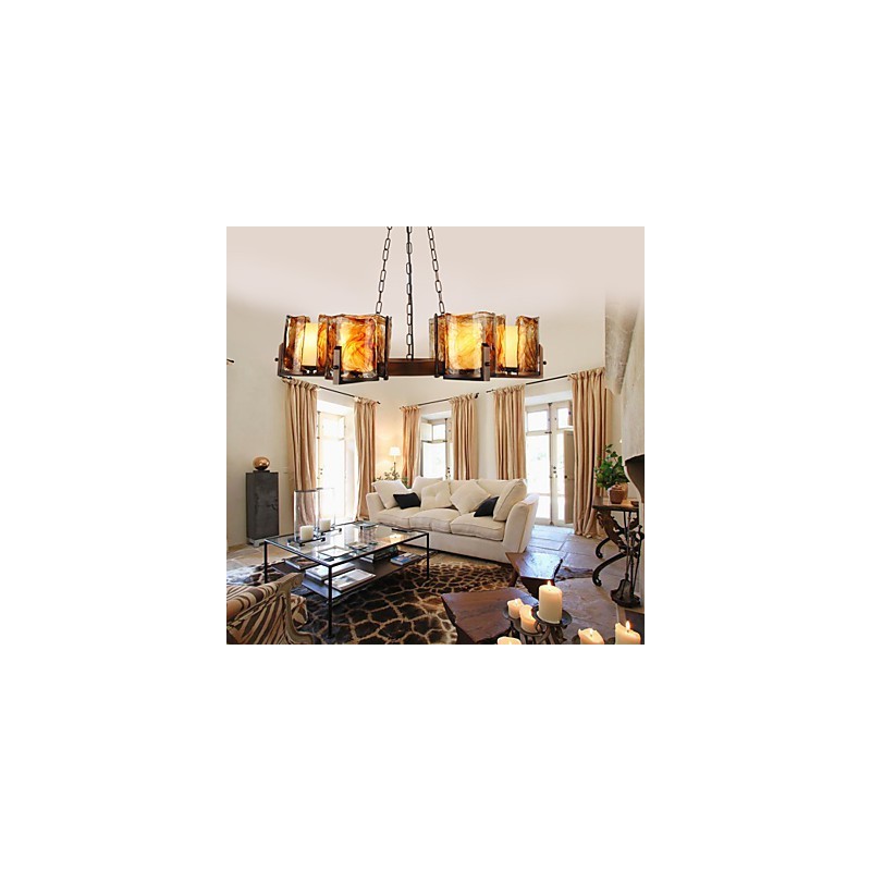 Lampadario rustico classico tradizionale stile lodge