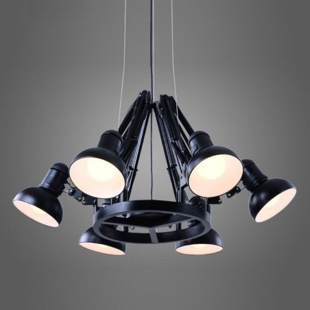Lampadario moderno contemporaneo a 6 luci, 1 livello