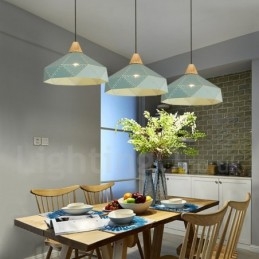 Lampada a sospensione moderna in metallo Wood 1 luce