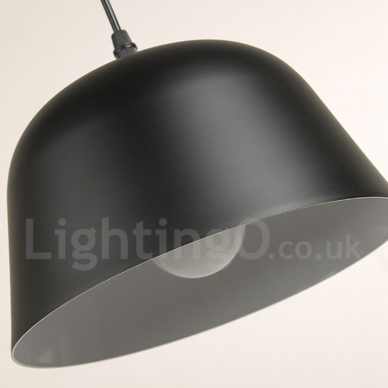 Lampada a sospensione moderna contemporanea 1 luce paralume in metallo