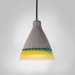 Lampada a sospensione vintage in cemento 1 luce LED