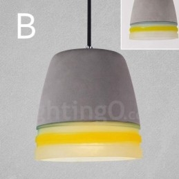 Lampada a sospensione vintage in cemento 1 luce LED