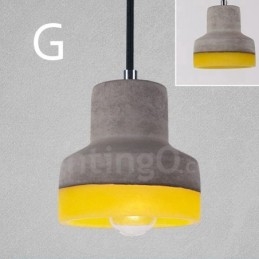 Lampada a sospensione vintage in cemento 1 luce LED